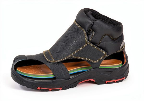 SAFETOE Welding Boots for Men Composite Toe Heat‑Resistant HRO‑Black-1