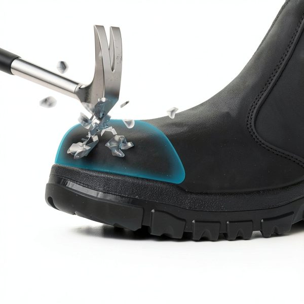 Slip on Work Boots for Men Women Composite Toe Leather Slip‑Resistant-3